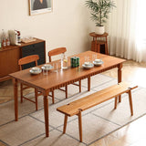 Modern Cherry Wood Dining Chair with Rattan Seat for Diningroom Hersa-1621