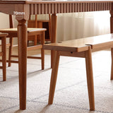 Elegant Cherry Wood Natural Finish Stool - Stylish and Durable Seating Hersa-1622