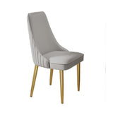 Modern Faux Leather Dining Chair with Stainless Steel Frame for Diningroom (Set of 2) jh-chair-b(xp)