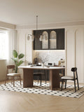 Premium Ash Wood Dining Chair with Luxe Faux Leather Upholstery for Diningroom jh-chair-c(xp)