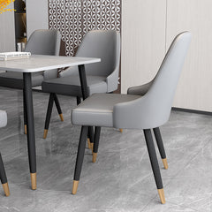 Minimalistic Ash Wood Dining Chair with Faux Leather Upholstery - Modern Elegance for Diningroom jh-chair-a(xp)