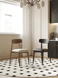 Premium Ash Wood Dining Chair with Luxe Faux Leather Upholstery for Diningroom jh-chair-c(xp)