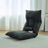 Cozy Cotton Lazy Sofa in Dark Gray, Orange, Blue, and Brown - Stylish and Comfortable hmy-1075