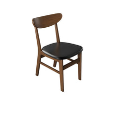 Modern Solid Wood Dining Chair in Faux Leather with Multiple Choice for Diningroom - Chair*2 fjnl-1595