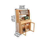 Convertible Rectangular Dining Table Cabinet for 4 – Perfect for Small Space fjnl-1592