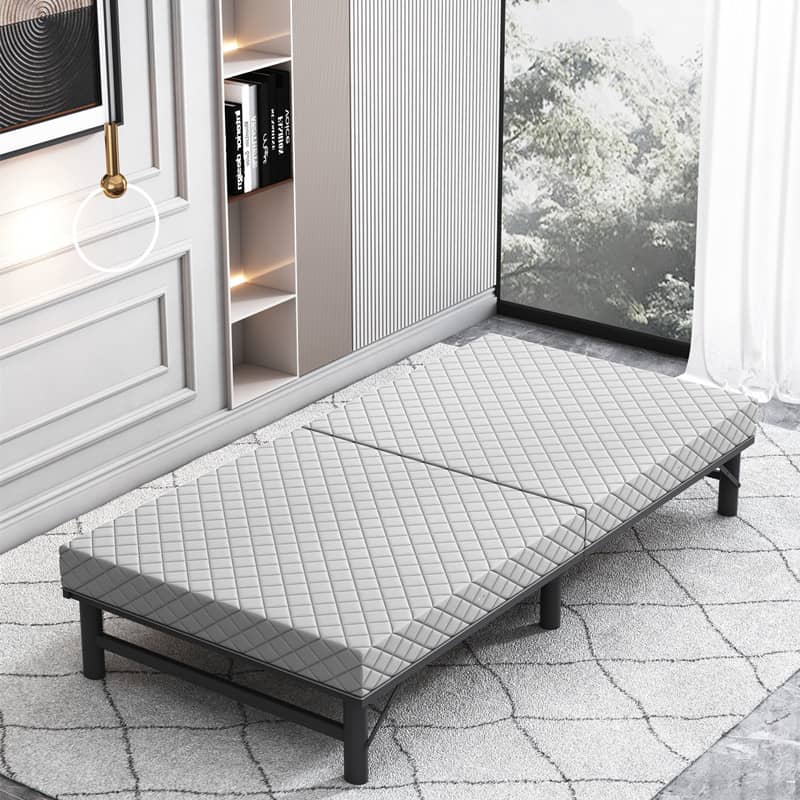 Modern Multi-Layer Steel and Wood Bed with Bamboo Charcoal Foam and Figure Cotton Topper - Available in Grey, Black, Blue, Brown, and Off White fcsnm-908 Modern Multi-Layer Steel and Wood Bed with Bamboo Charcoal Foam and Figure Cotton Topper - Available in Grey, Black, Blue, Brown, and Off White fcsnm-908