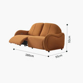 Stunning Orange Sofa with Pine Wood Frame for Modern Living Room hksc-987