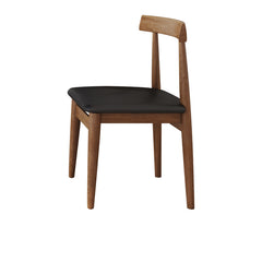 Modern Solid Wood Dining Chair in Faux Leather with Multiple Choice for Diningroom - Chair*2 fjnl-1595