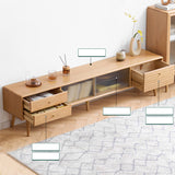 Premium Beech TV Stand – Stylish and Sturdy Entertainment Center for Modern Living Y107N01