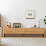 Stylish Oak Wood TV Stand for Modern Living Rooms Y90N04