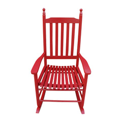 Wooden porch rocker chair Rose Red