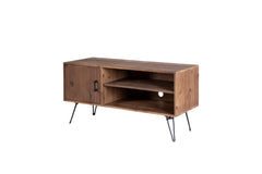 Simple, Modern, Vintage Reclaimed Wood TV Stand Media Table for Living Room