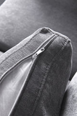 modular GREY sofa fabric, simple and grand, the seat and back is very soft. this is also a KNOCK DOWN sofa