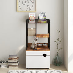 Cat Litter Box Enclosures with Cat Tree Tower, Cat Furniture ,Cat Cabinet