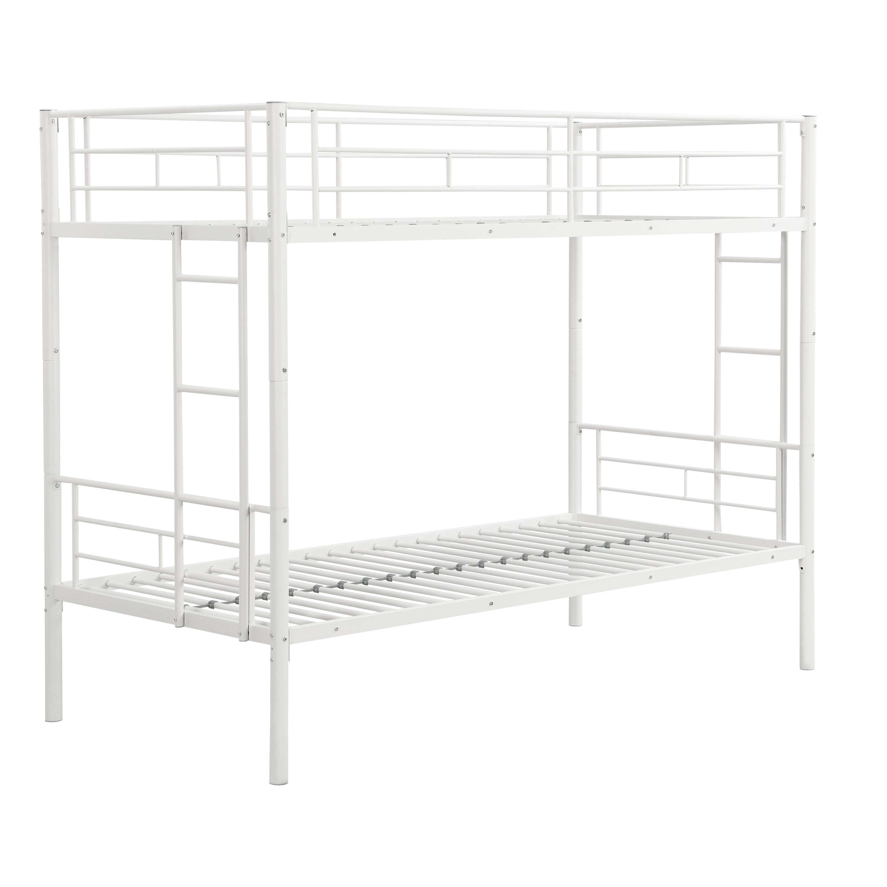 METAL BUNK BED  WHITE METAL BUNK BED  WHITE