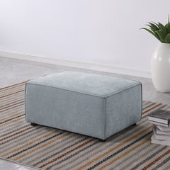 modular sofa Grayish blue chenille fabric, simple and grand, the seat and back is very soft. this is also a KNOCK DOWN sofa