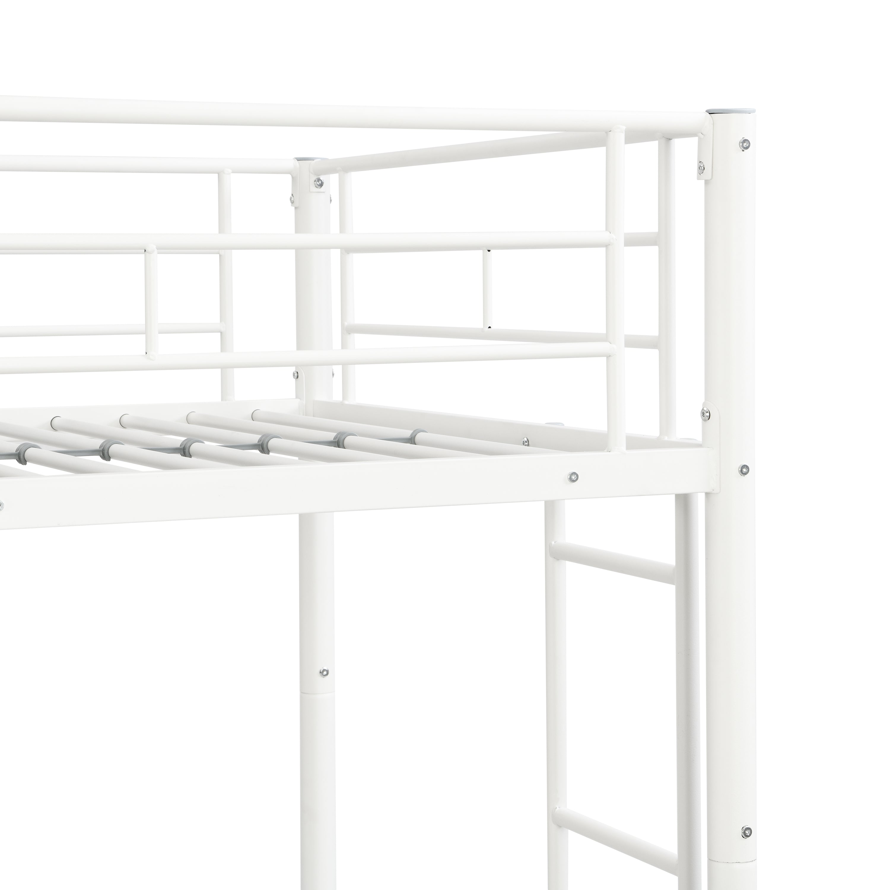 METAL BUNK BED  WHITE METAL BUNK BED  WHITE