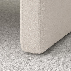 BEIGE single sofa chair, upholstered comfortable chair with armrests, for dining room/bedroom/living room/reception - BEIGE (30.9"*30.51"*30.11")