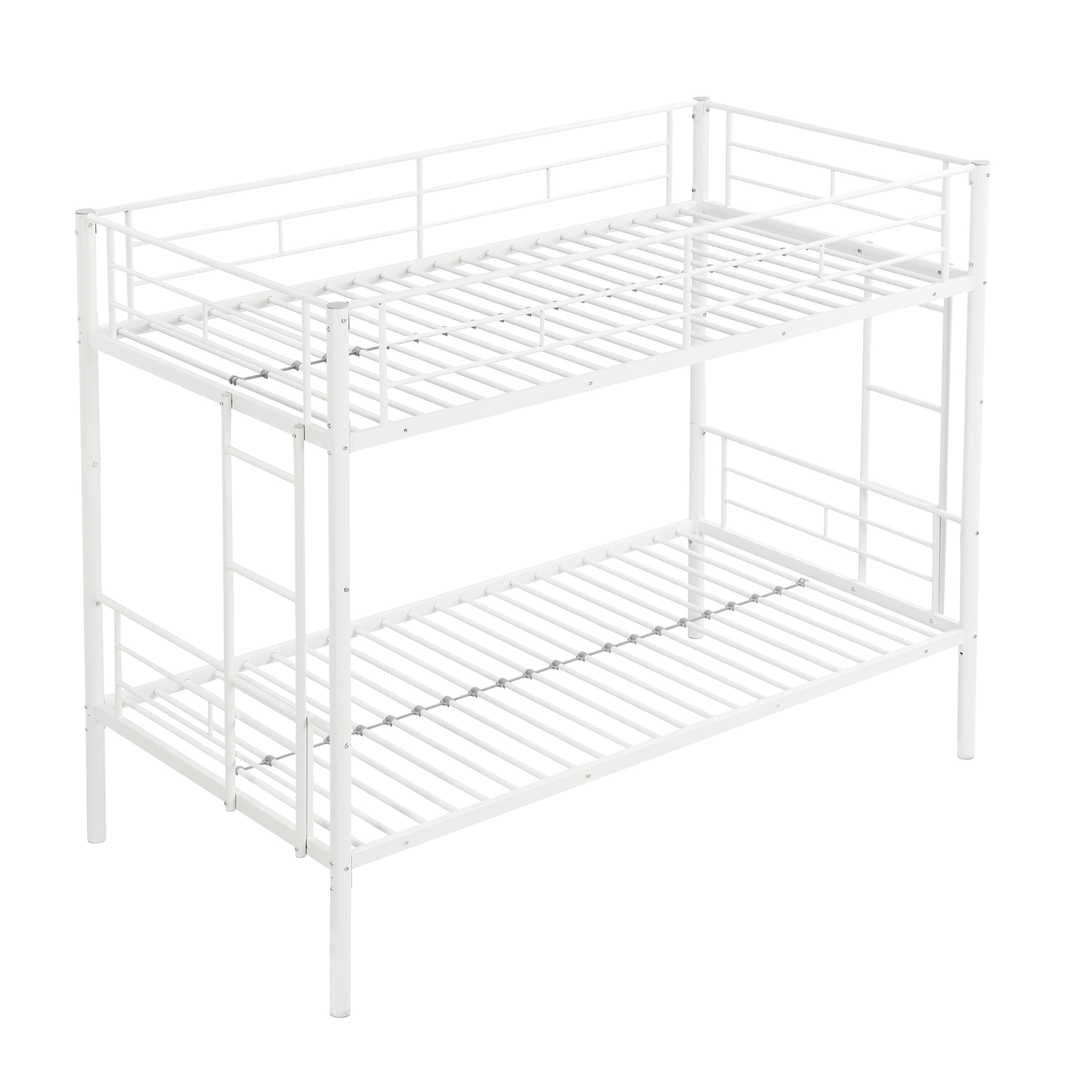 METAL BUNK BED  WHITE METAL BUNK BED  WHITE