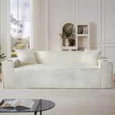 3Seater Sofa Boneless Couches,No Assembly Needed, Modern Sofa for Compact Living Rooms, Apartments, and Offices