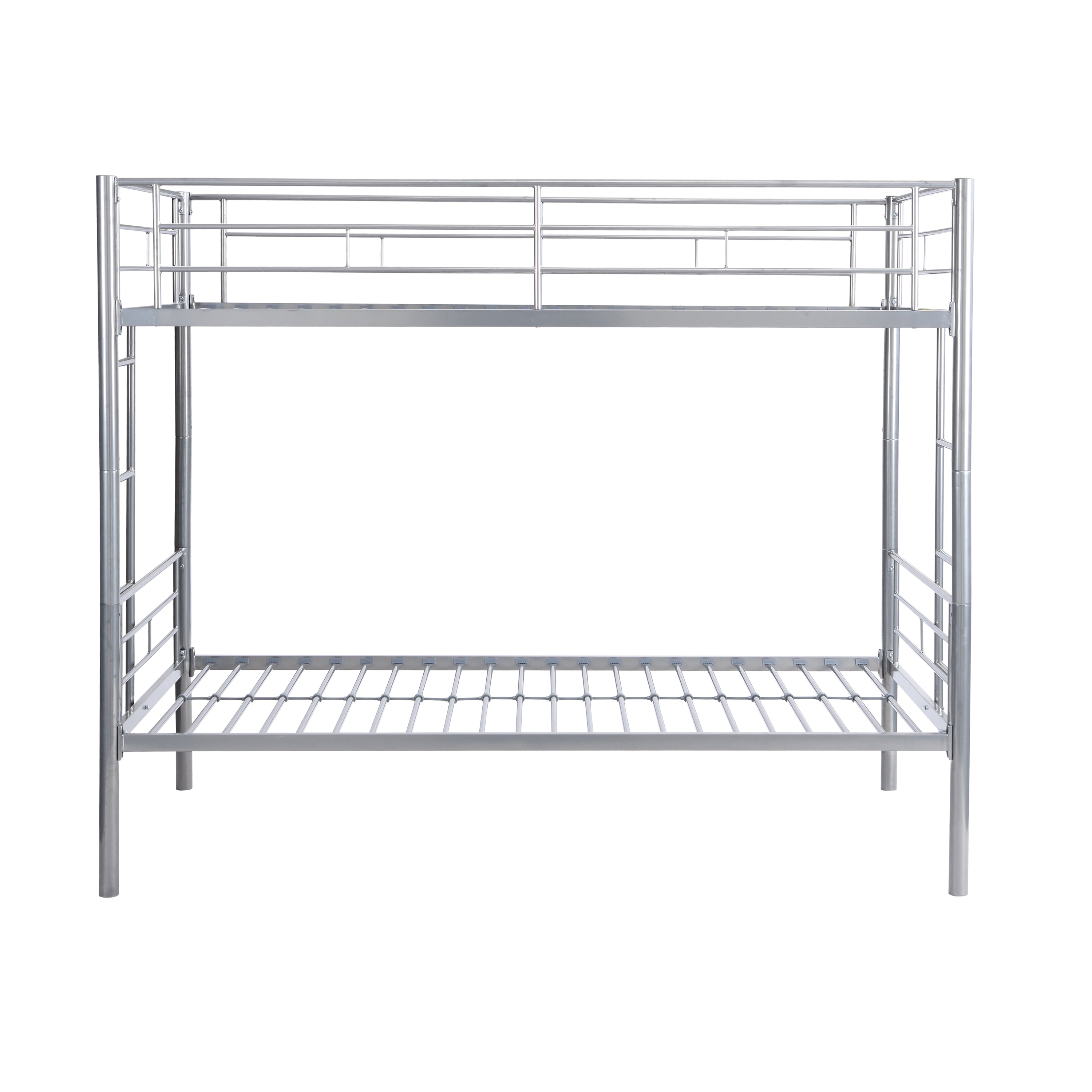METAL BUNK BED SILVER METAL BUNK BED SILVER