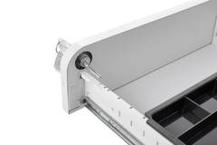 3 Drawer Mobile File Cabinet Under Desk Office,Simple Style Versatile Storage Cabinet for Legal/Letter/A4 Files, 5 Wheel Design Anti-Tilting Cold Rolled Steel Waterproof Moisture-Proof White