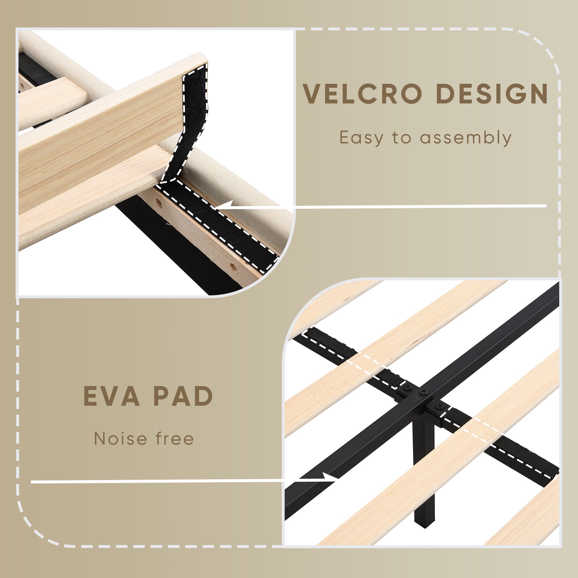 Full Upholstered Bed Frame with Storage Drawers & USB, Beige Full Upholstered Bed Frame with Storage Drawers & USB, Beige