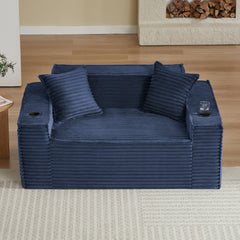 2Seater Sofa Boneless Couches,No Assembly Needed, Modern Sofa for Compact Living Rooms, Apartments, and Offices