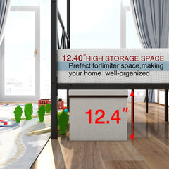 Metal Canopy Bed Frame with X Shaped Platform - Queen, Black