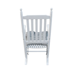 wooden porch rocker chair WHITE, without mat