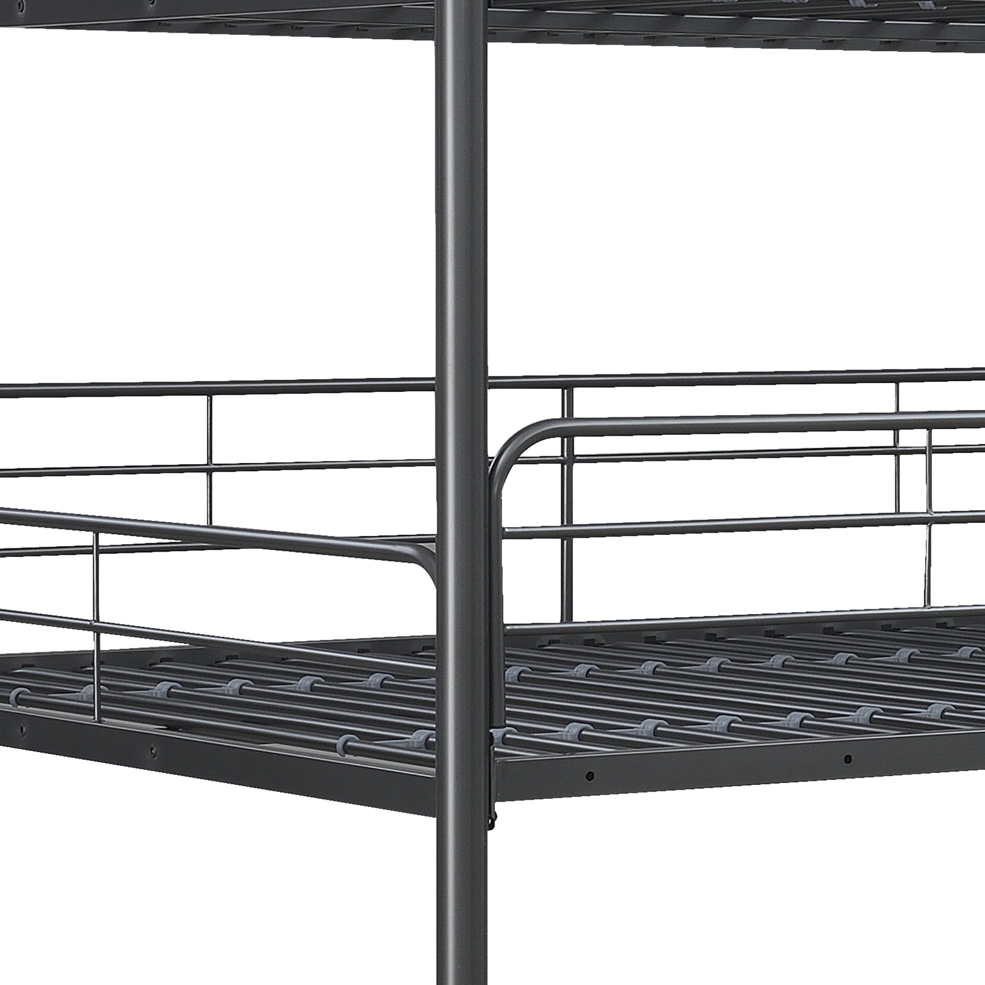 Furniture   Triple Bunk Bed, FULL/FULL/FULL, black Furniture   Triple Bunk Bed, FULL/FULL/FULL, black