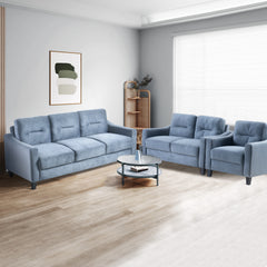 Comfy Sectional Sofa Set 1+2+3 for Living Room or Office