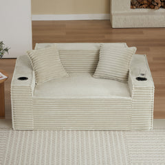 2Seater Sofa Boneless Couches,No Assembly Needed, Modern Sofa for Compact Living Rooms, Apartments, and Offices
