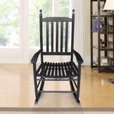 wooden porch rocker chair BLACK, without mat