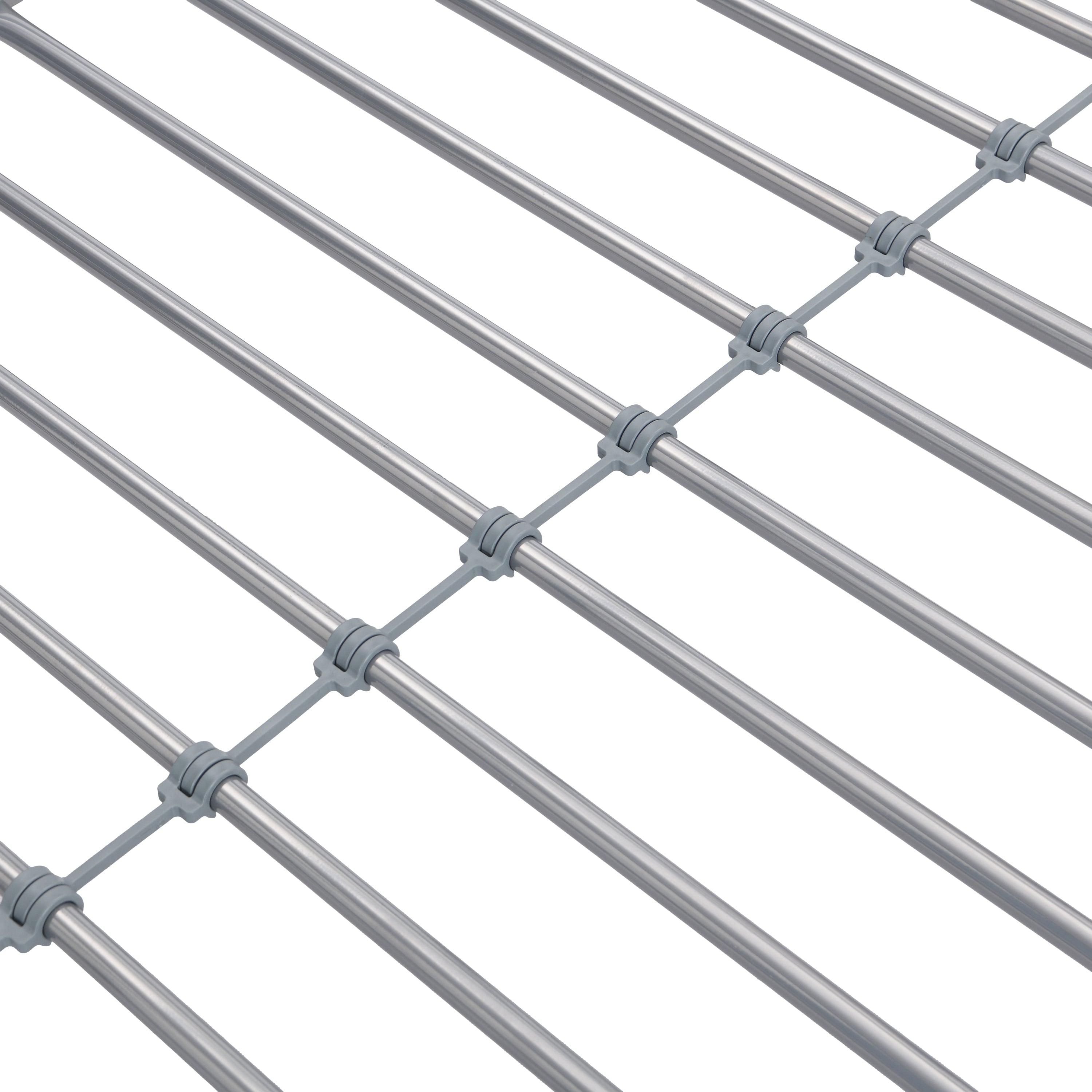 METAL BUNK BED SILVER METAL BUNK BED SILVER