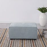 modular sofa Grayish blue chenille fabric, simple and grand, the seat and back is very soft. this is also a KNOCK DOWN sofa