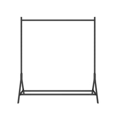 Freestanding Garment Rack, Single Pole, Black