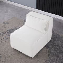 middle armless chair Beige