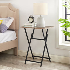2-Piece Folding TV Tray Table, No Assembly Needed