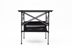 5-Piece Folding Table Chairs Set Camping Patio - Black for Backyard and BBQ