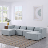 modular sofa Grayish blue chenille fabric, simple and grand, the seat and back is very soft. this is also a KNOCK DOWN sofa