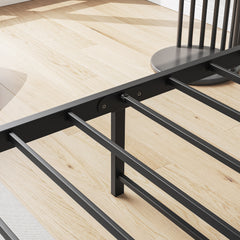 Twin Bed Frame with Storage Headboard & Charging Station