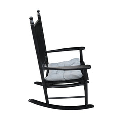 wooden porch rocker chair BLACK, without mat