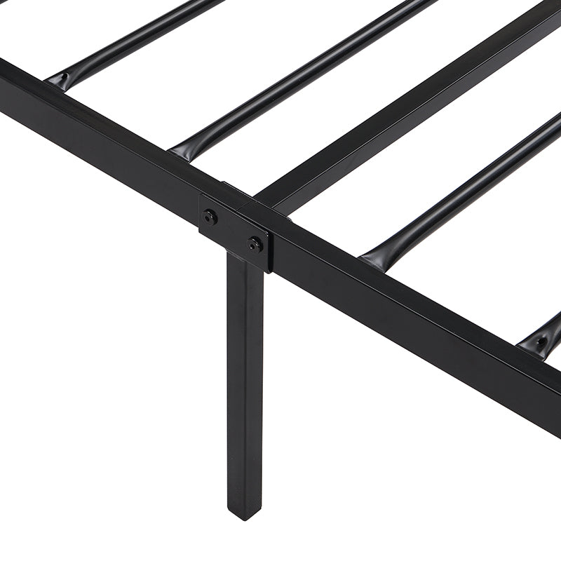 Twin Size metal bed Sturdy System Metal Bed Frame ,Modern style and comfort to any bedroom ,black Twin Size metal bed Sturdy System Metal Bed Frame ,Modern style and comfort to any bedroom ,black
