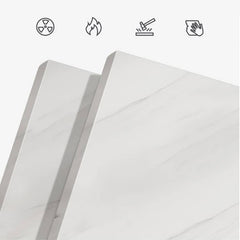 Rectangular Coffee Table with Sintered Stone Top - Modern Design with Storage for Your LIvingroom faml-307