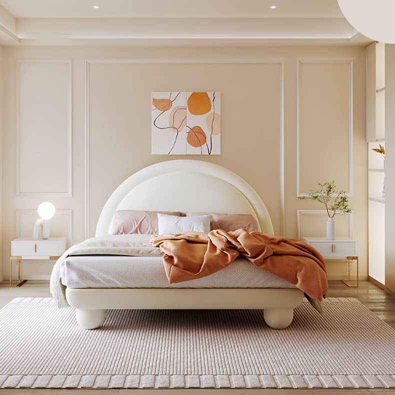 Elegant Beige Solid Pine Wood Bed - Durable & Stylish Addition to Your Bedroom fbby-1396 Elegant Beige Solid Pine Wood Bed - Durable & Stylish Addition to Your Bedroom fbby-1396