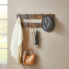 Entryway Coat Rack Bench with Shoe Storage & Coat Hooks