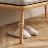 Versatile Beige & Gray Stool with Khaki Green Ash Wood and Premium Leathaire Finish fcp-1294