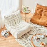 35.4"W Suede Lazy Sofa Multi-Color Option - Modern & Comfortable Design for All Your Rooms fcp-1315