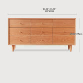 Sleek Cabinet in Rich Natural Cherry Wood - Perfect for Any Home Decor! fcp-1317